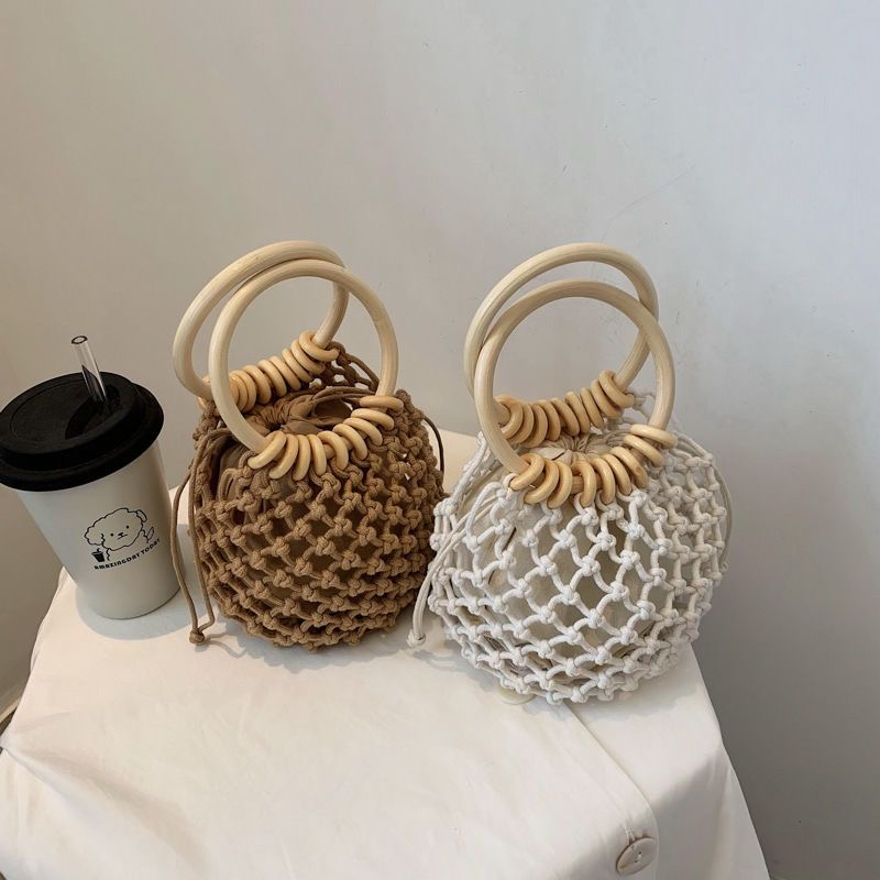 Straw Woven Bucket Shoulder Bag 2026 Spring Women's Casual Beach Tote - Image 5